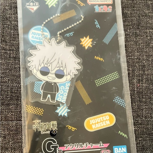 Jujutsu Kaisen Acrylic Keychain Satoru Gojo Authentic from Bandai - Picture 1 of 2